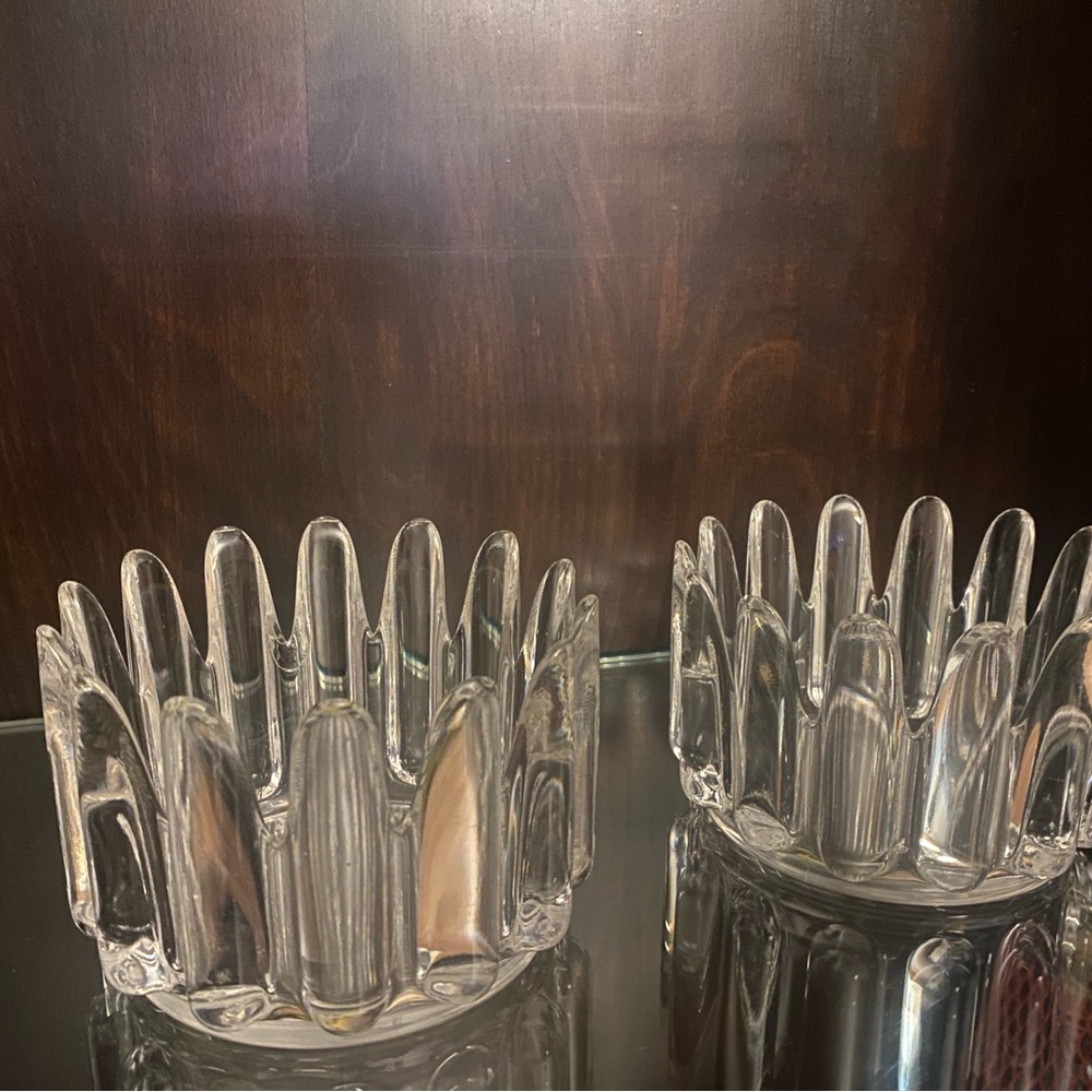 Elegant Clear Glass Candy Holders